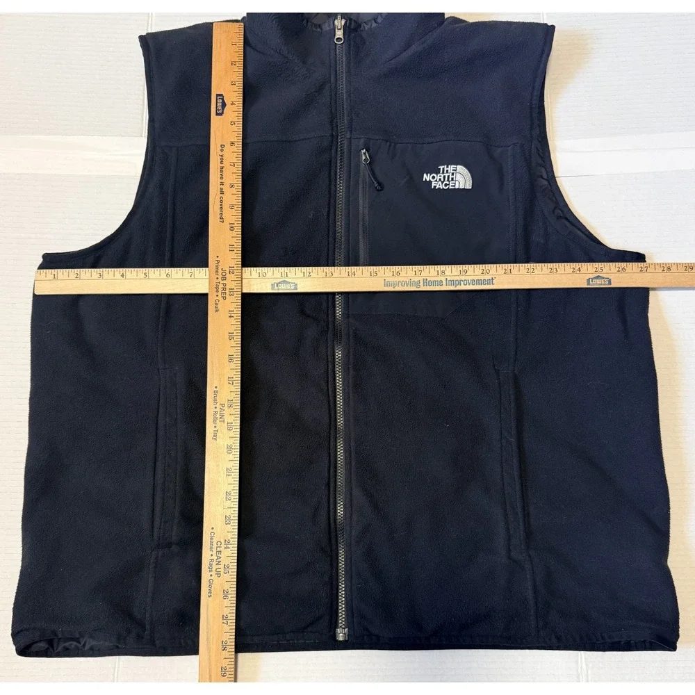 THE NORTH FACE - Men's Vest - Black Reversible Puffer Fleece Insulated - XXL 2XL